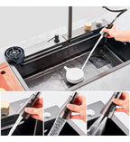 Tarja multifunción de acero inoxidable 80 × 46 cm LH8046 Stanew — Con grifo giratorio 360°, accesorios premium y diseño moderno para cocina