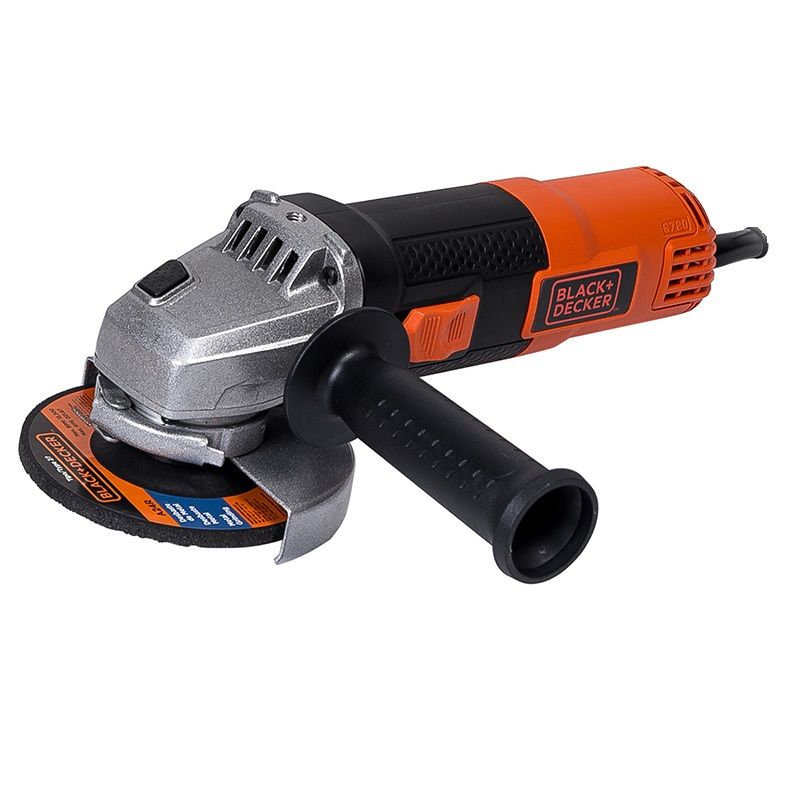Miniesmeriladora Angular 4-1/2" 820W Black+Decker G720-B3 | Potente, Compacta y Segura