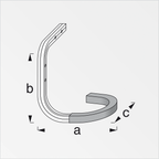 Gancho Alfer 02909 para Bicicleta – Soporte de Pared o Techo Antideslizante de Alta Resistencia