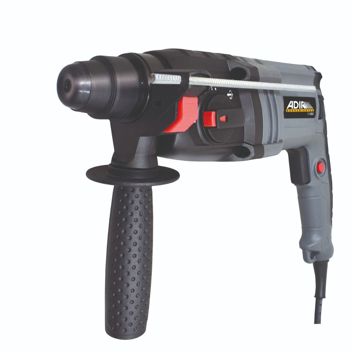 Rotomartillo Electroneumático Adir 11585 SDS Plus 1500W Industrial con Cincelado, Velocidad Variable y Maletín Profesional