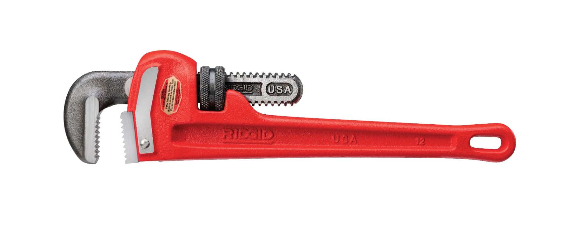 Llave Stilson Ridgid 31015 de 12” – Llave Ajustable para Tubería con Mordaza Antideslizante y Cuerpo de Hierro Fundido