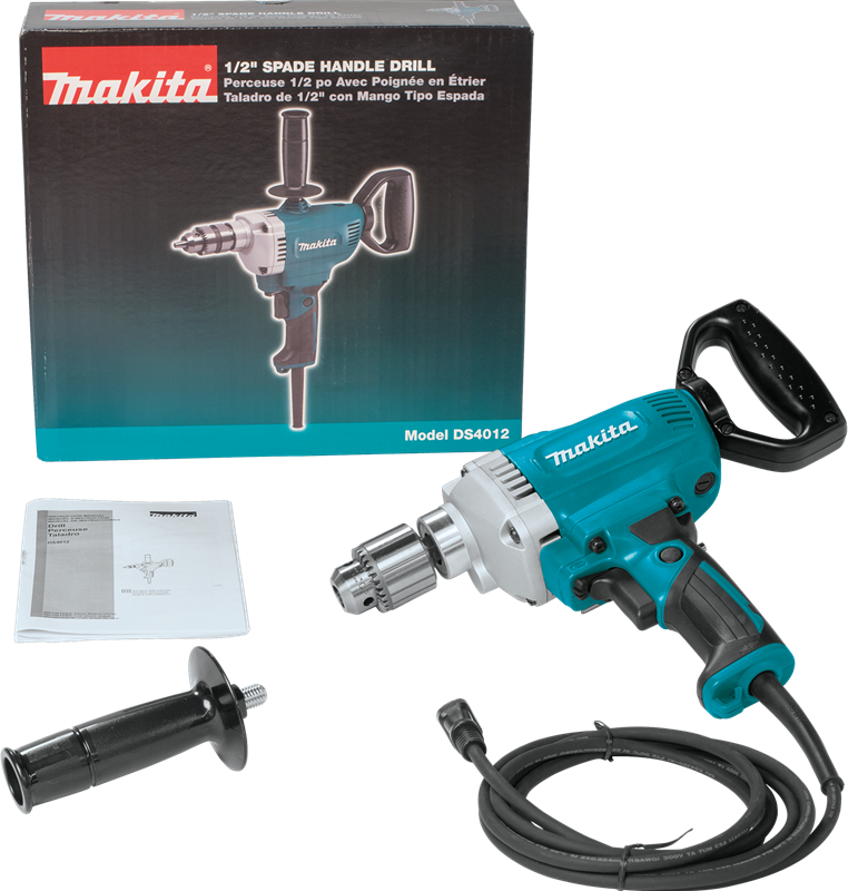 Taladro de Espada 1/2” 750W Makita DS4012 | Taladro de Alta Potencia con Control de Velocidad Variable para Uso Profesional