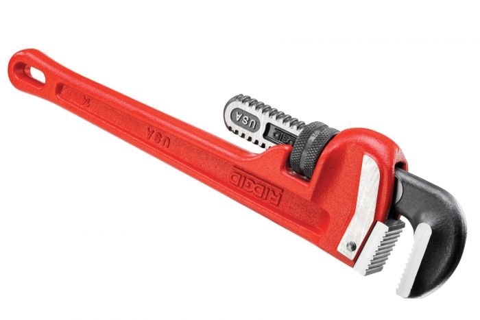Llave Stilson Ridgid 31020 de 14” – Llave para Tubería Profesional de Hierro Fundido con Mordaza de Acero Antideslizante