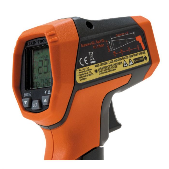 Termómetro Infrarrojo Klein Tools IR5 – Doble Láser de Precisión con Rango de -30 °C a 600 °C