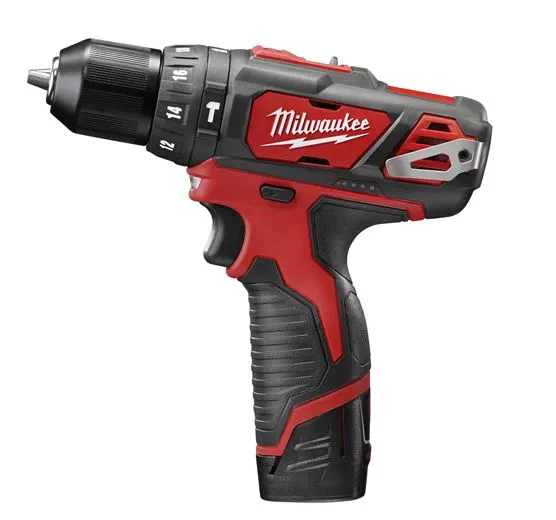 Rotomartillo Inalámbrico Milwaukee M12 2408-22 12V con Velocidad Variable y Reversible VVR, 2 Baterías, Cargador y Estuche