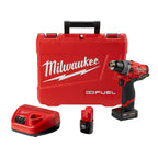 Rotomartillo Inalámbrico Milwaukee M12 FUEL™ 2504-22 12V Brushless con 2 Baterías, Cargador y Estuche Profesional