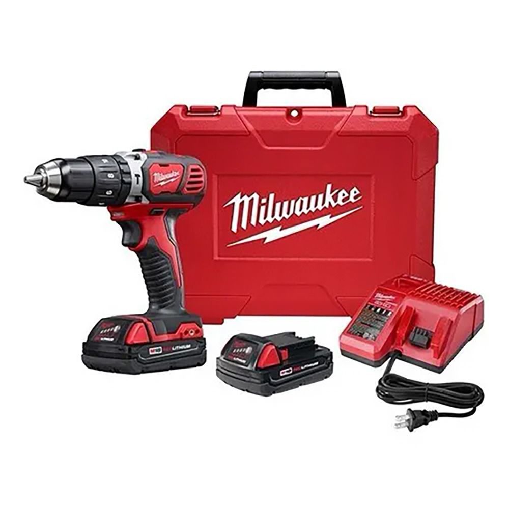Rotomartillo Inalámbrico Milwaukee M18 2607-22CT 18V VVR con 2 Baterías, Cargador y Estuche Profesional