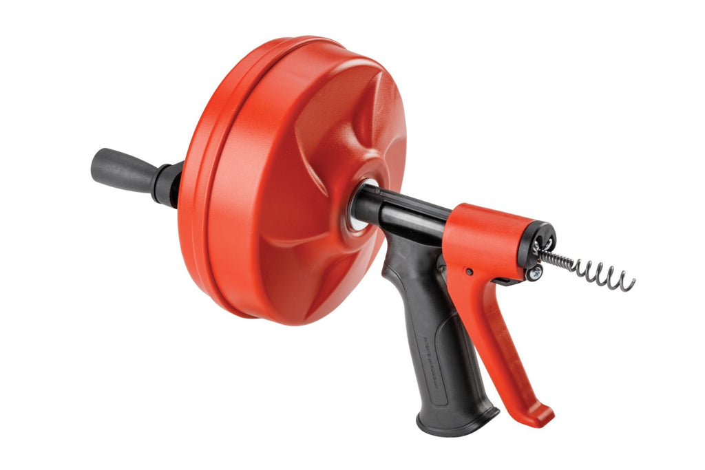 Destapacaños Ridgid 57043 Power Spin – Manual con Cable de 7.6 m para Drenajes, Lavabos y Tuberías