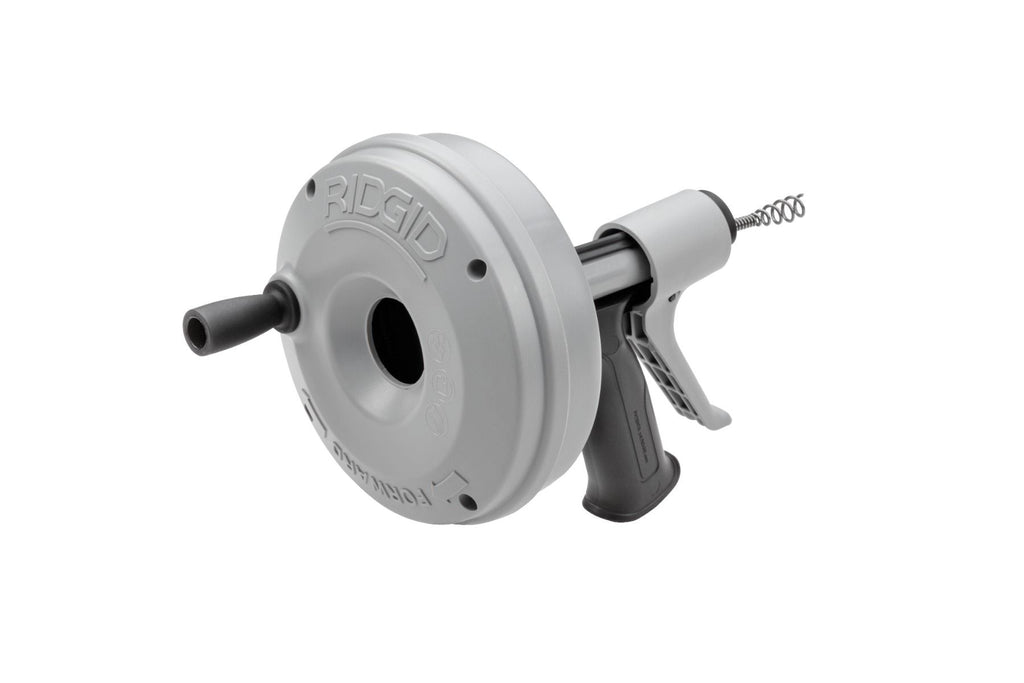 Destapacaños Ridgid K-SPIN 57038 – Manual con Cable de 7.6 m y Sistema AutoFeed para Drenajes y Lavabos