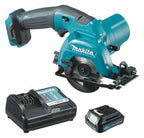 Sierra Circular Inalámbrica Makita HS301DWYE 12V Max CXT con Baterías, Cargador y Estuche Makpac