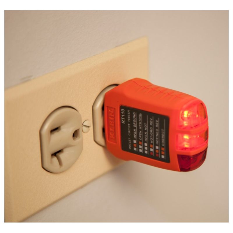 Probador de Receptáculo RT110 Klein Tools – Eléctrico y Seguro