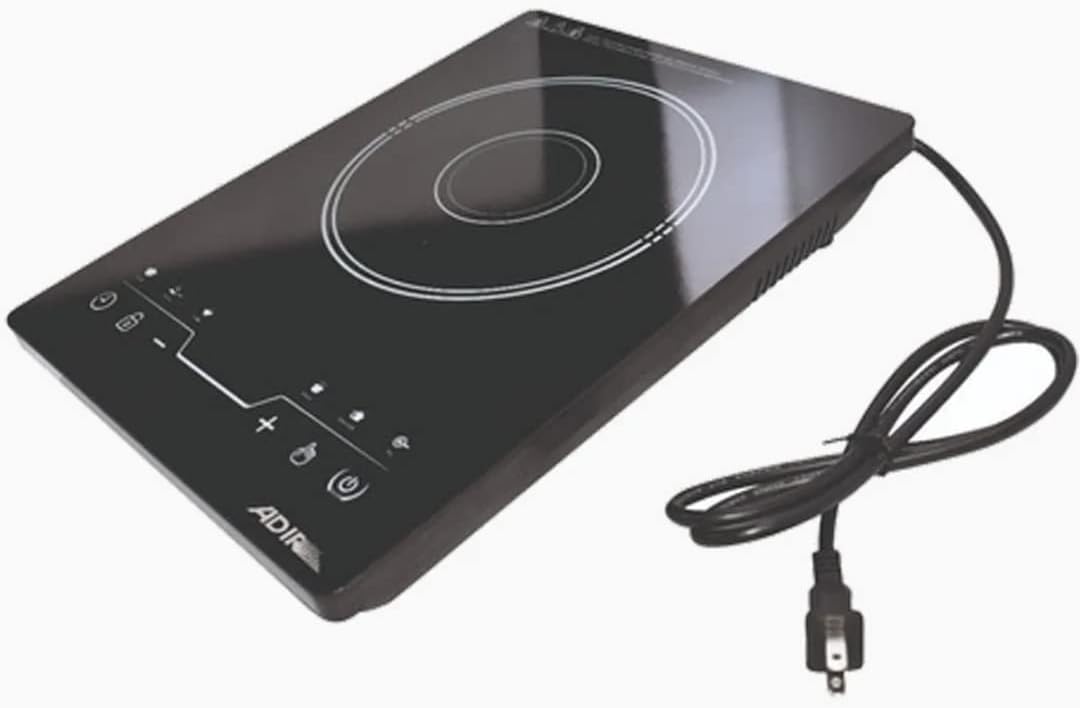 Parrilla de Inducción Eléctrica 1 Quemador | Portátil, Rápida y Segura para Cocina Moderna