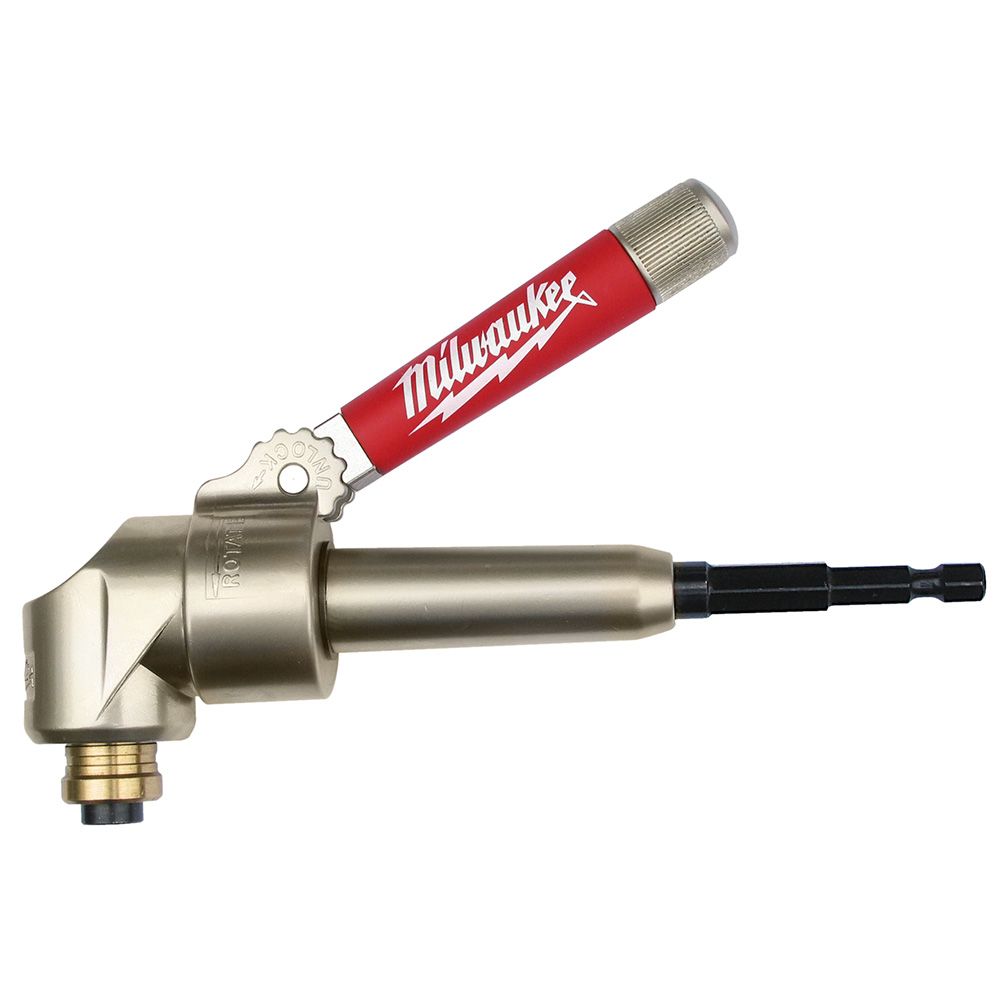 Adaptador Angular Milwaukee 49228510 | Extensión de Ángulo 90° para Taladros y Atornilladores