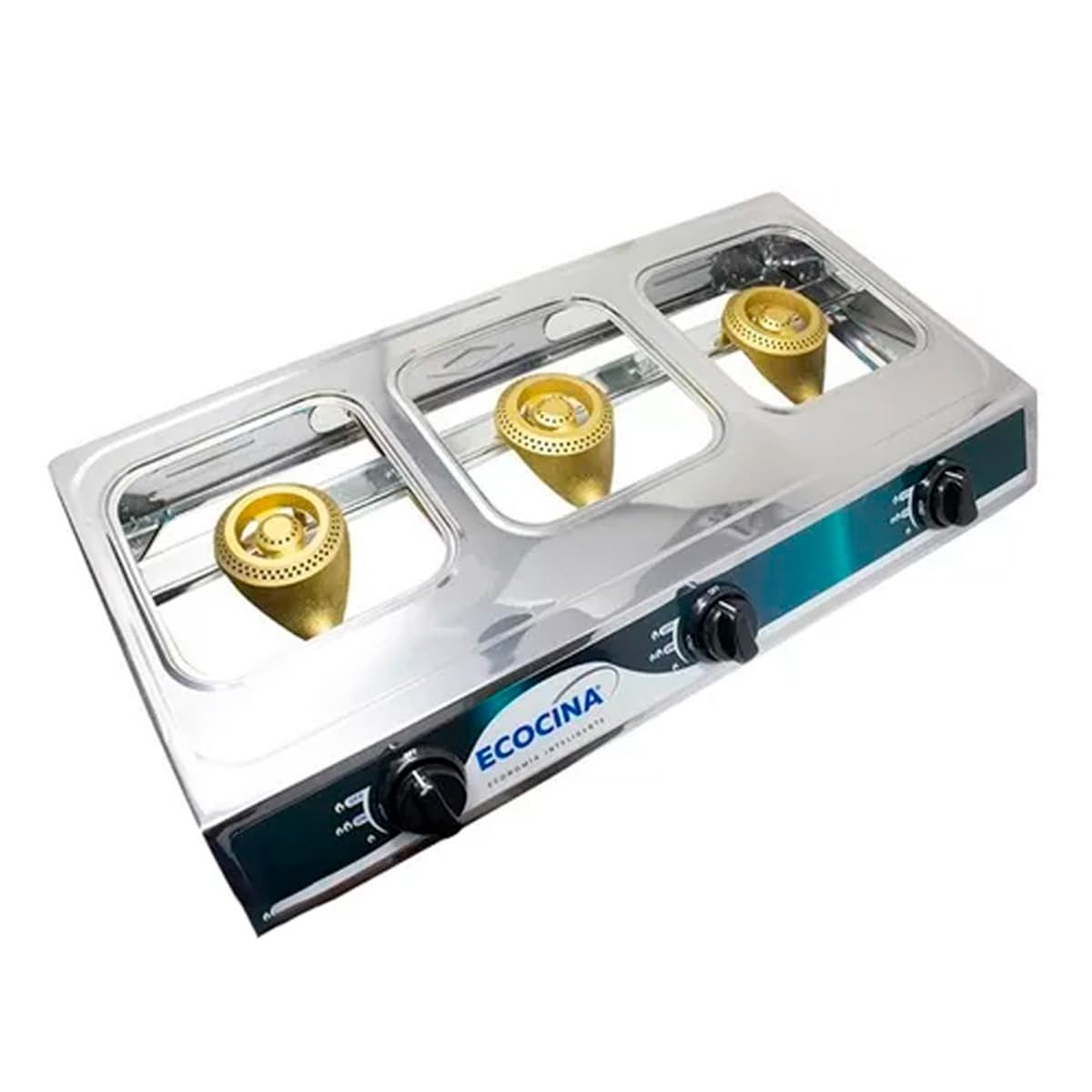 Parrilla Estufa de Gas LP IML 3 Quemadores Cromada – Cocina Compacta Antisarro