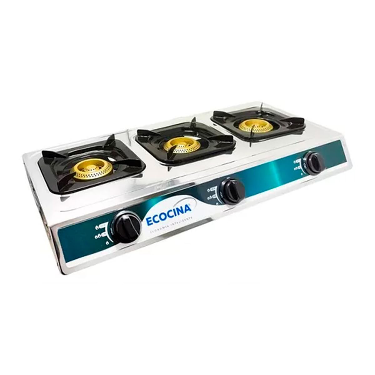 Parrilla Estufa de Gas LP IML 3 Quemadores Cromada – Cocina Compacta Antisarro