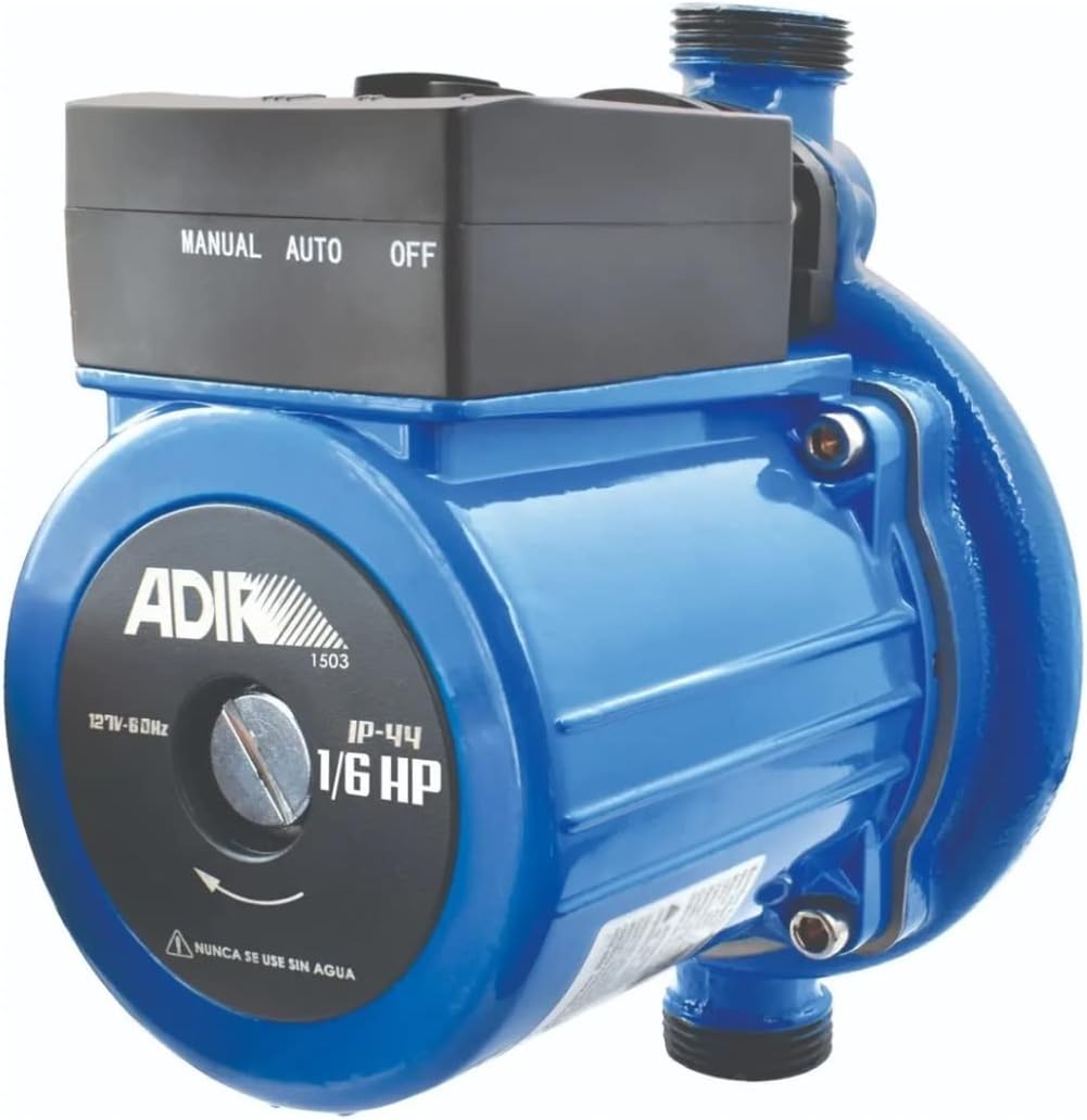 Presurizador Automático ADIR 1503 | 1/6 HP 140W | Solución Fácil a la Baja Presión de Agua en Casa