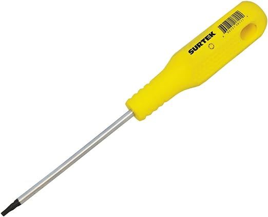 Desarmador Torx T-25 × 4″ Surtek D4325 | Punta Torx T25 Profesional, Barra 4″, Mango Antideslizante