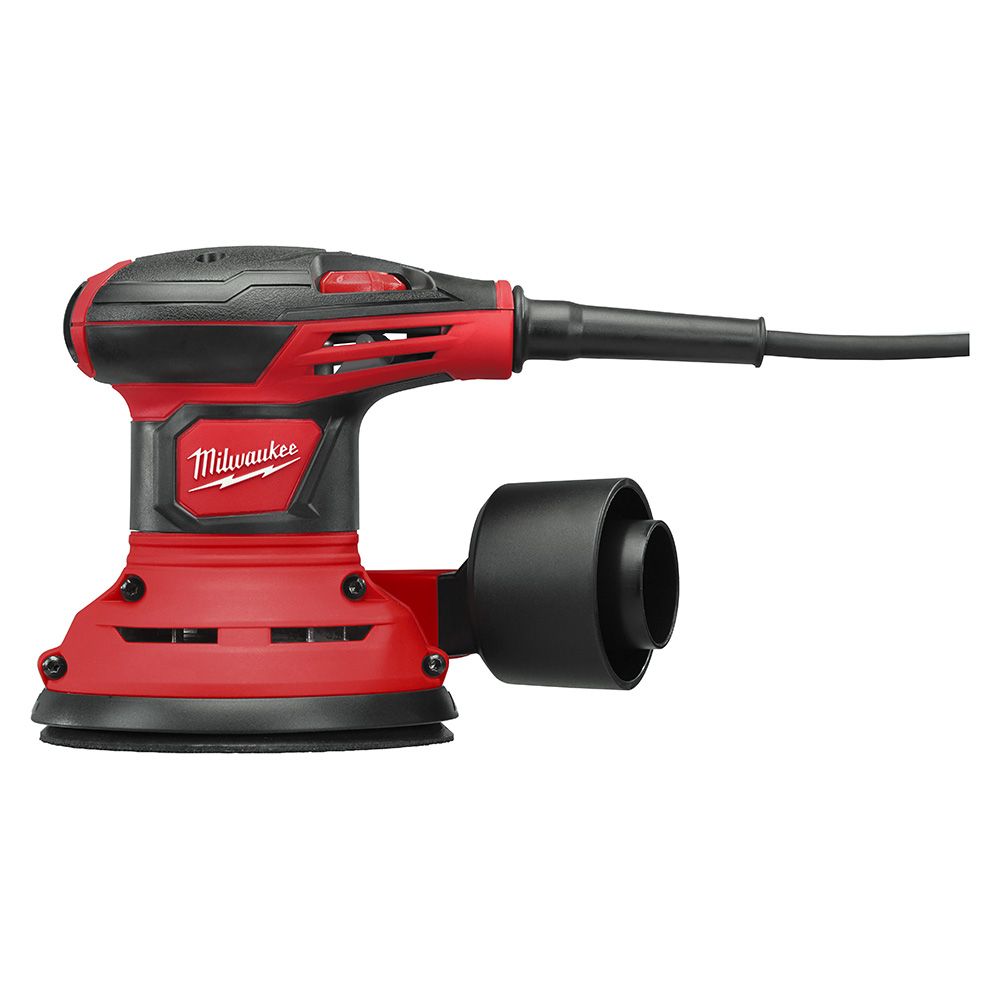 Lijadora Orbital Milwaukee 603421 360W – 5” con Control de Velocidad Variable y Recolección de Polvo