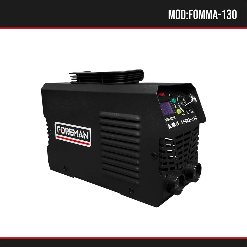 Soldadora Inversora 130A FOMMA130 FOREMAN | Máquina de Soldar Portátil con Tecnología IGBT y Alto Desempeño Profesional