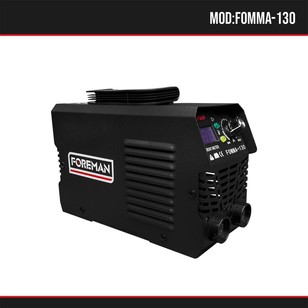 Soldadora Inversora 130A FOMMA130 FOREMAN | Máquina de Soldar Portátil con Tecnología IGBT y Alto Desempeño Profesional