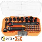 Juego 32 Piezas Klein Tools KNECT™ 65300 | 1/4″ Drive Pass-Through Impact-Rated Socket & Bit Set
