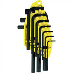 Juego de Llaves Allen Hexagonales Milimétricas y Standard 20 Piezas Stanley