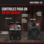 Soldadora Inversora FOREMAN FOMMA130 de 130A – Compacta, Portátil y Eficiente para Uso Profesional