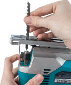 Sierra Caladora Makita JVO600K 650W con Velocidad Variable VV, Base Inclinable y Estuche Profesional