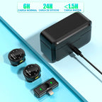 Juego inalámbrico 2 micrófonos lavalier + receptor Lightning para iPhone/iPad/Android – Kit vlog/retransmisión profesional