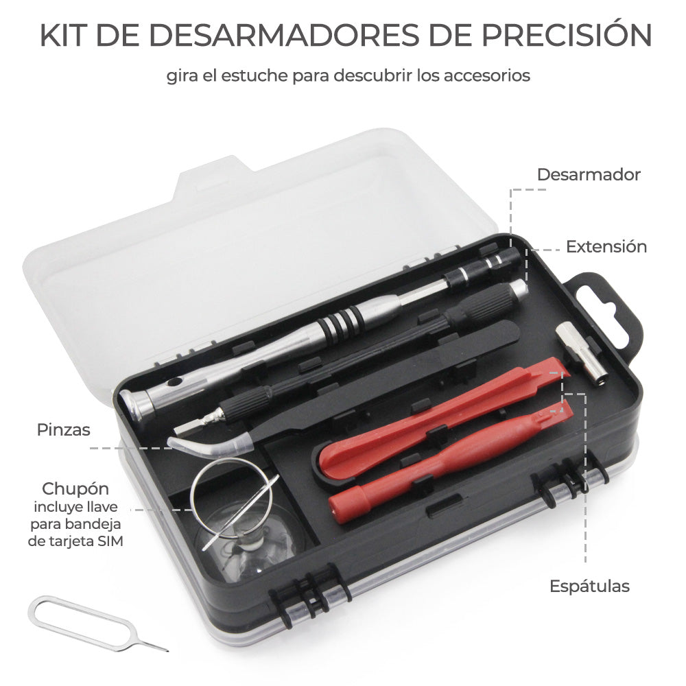 Kit de Herramientas 100 en 1 para Reparación de Celulares, Tablets y Laptops – Desarmadores de Precisión Profesionales