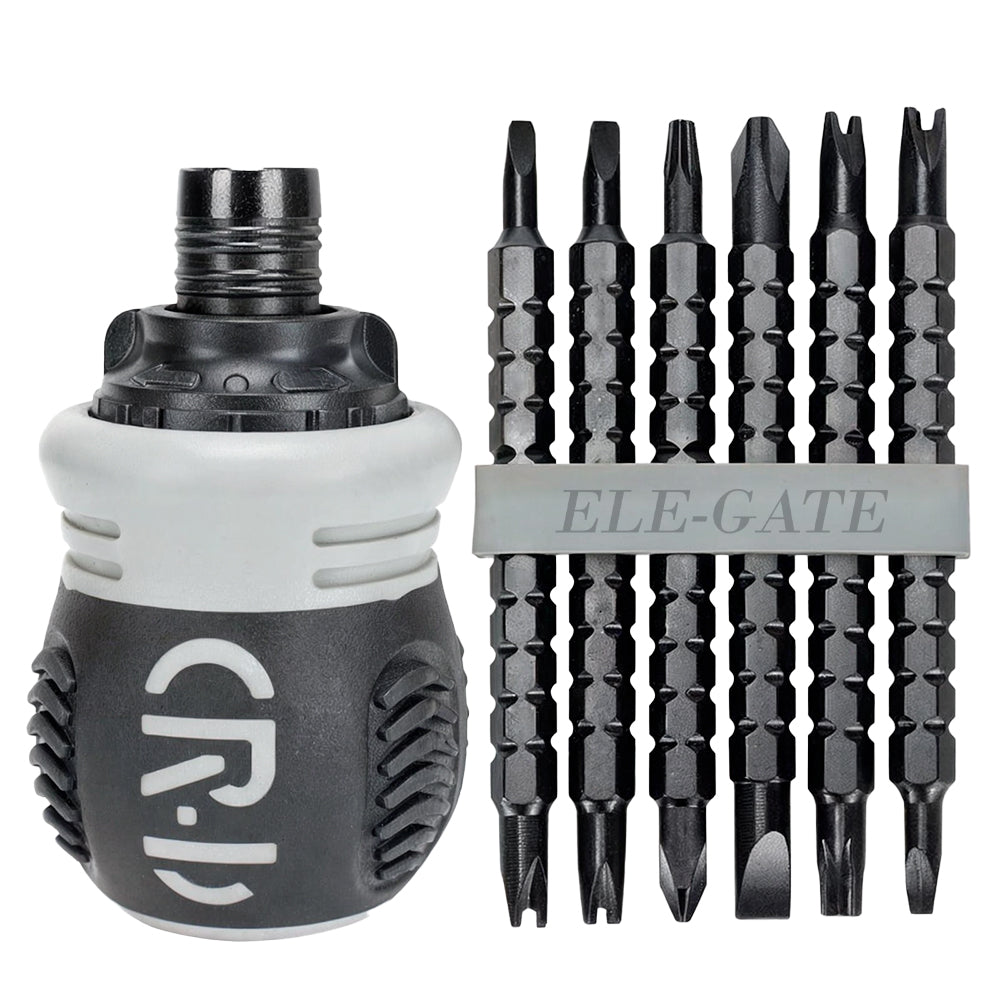 Juego de Destornilladores Magnetizados 13 en 1 – Mango Ergonómico Antideslizante con Puntas Intercambiables