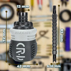 Juego de Destornilladores Magnetizados 13 en 1 – Mango Ergonómico Antideslizante con Puntas Intercambiables