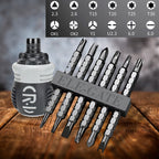 Juego de Destornilladores Magnetizados 13 en 1 – Mango Ergonómico Antideslizante con Puntas Intercambiables