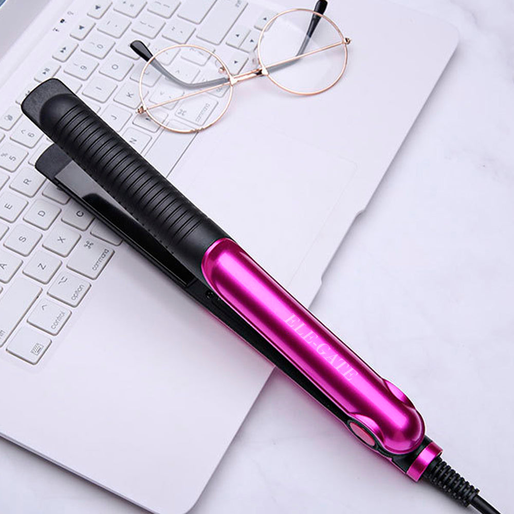 Plancha de Pelo Iónica de Cerámica Turmalina – Ajuste de Temperatura y 4 Velocidades para Alisar sin Dañar