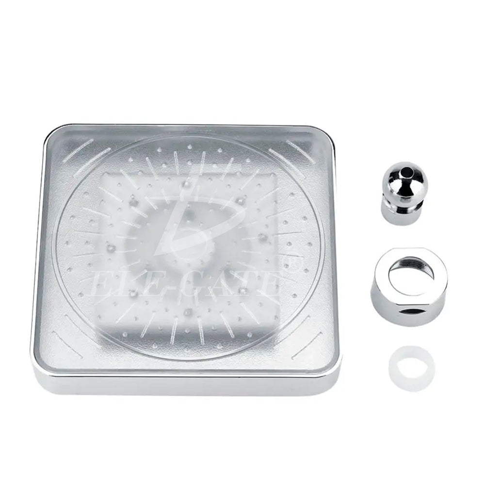 Cabezal de ducha con sensor de temperatura y luces LED RGB – Regadera moderna multicolor que cambia de color según el agua, sin baterías