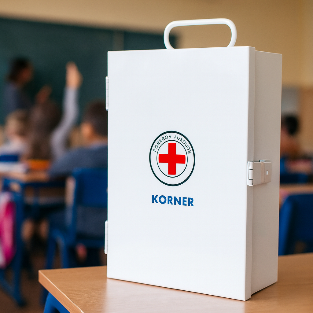 Botiquín de Emergencia Metálico de Pared | Primeros Auxilios para Hogar, Oficina y Escuela