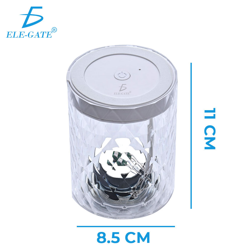Lámpara de cristal acrílico con bocina Bluetooth – Luz ambiental RGB inalámbrica con altavoz integrado y diseño elegante para hogar u oficina