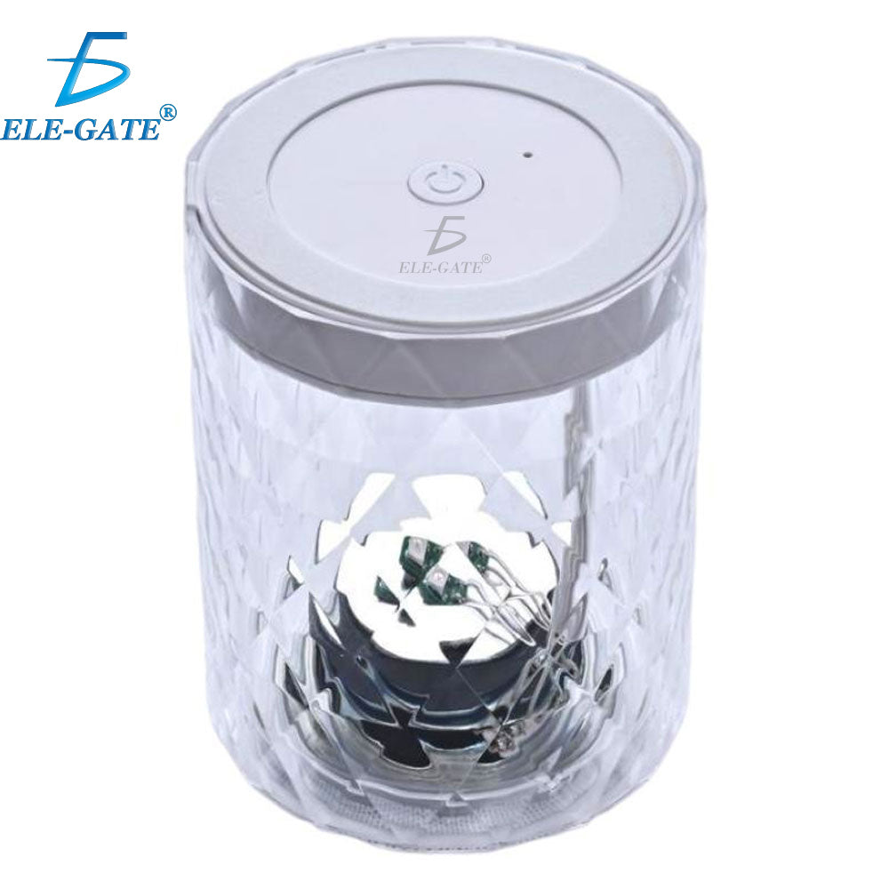 Lámpara de cristal acrílico con bocina Bluetooth – Luz ambiental RGB inalámbrica con altavoz integrado y diseño elegante para hogar u oficina