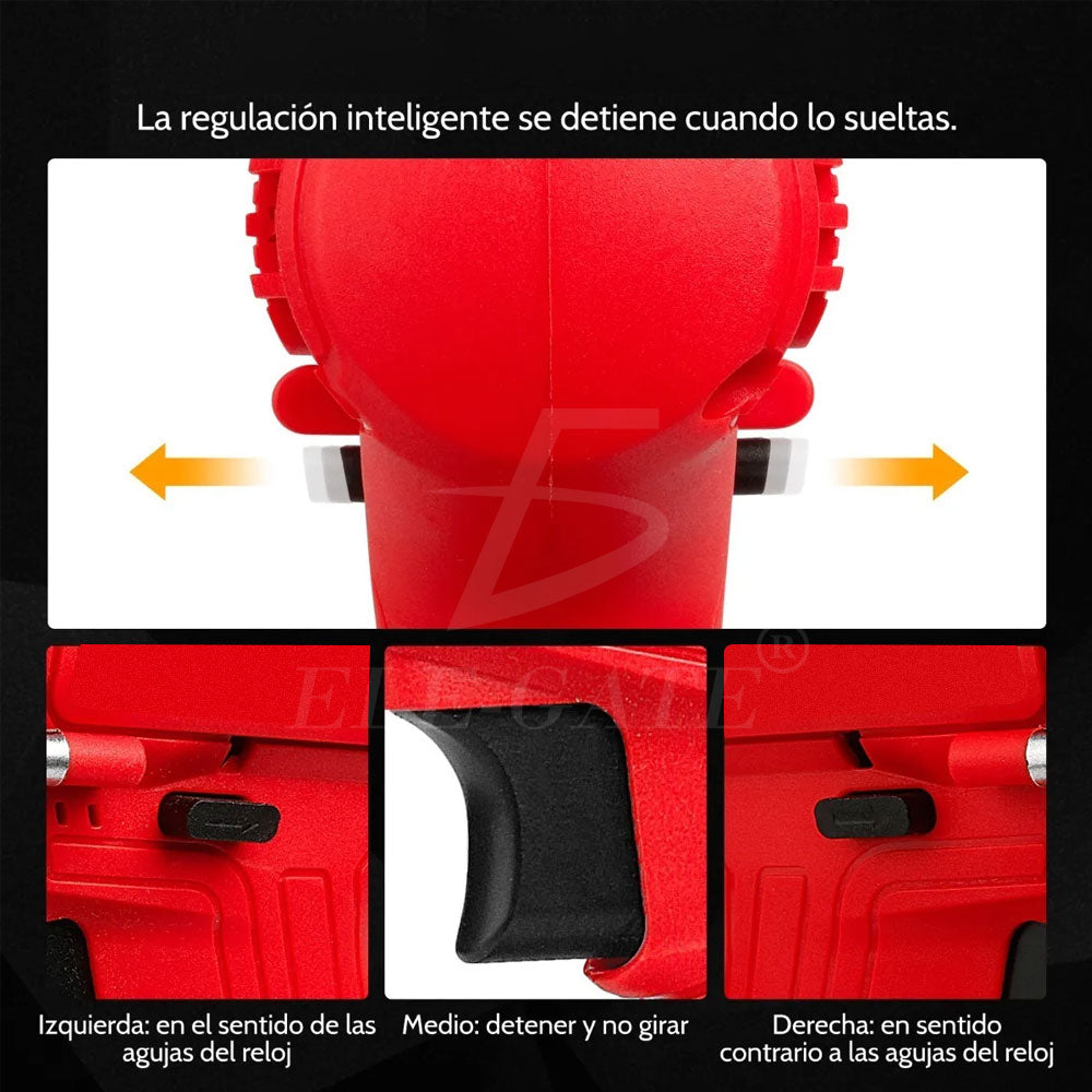 Kit de Pistola de Impacto Inalámbrica con Llave de Batería – Potente, Recargable y Profesional