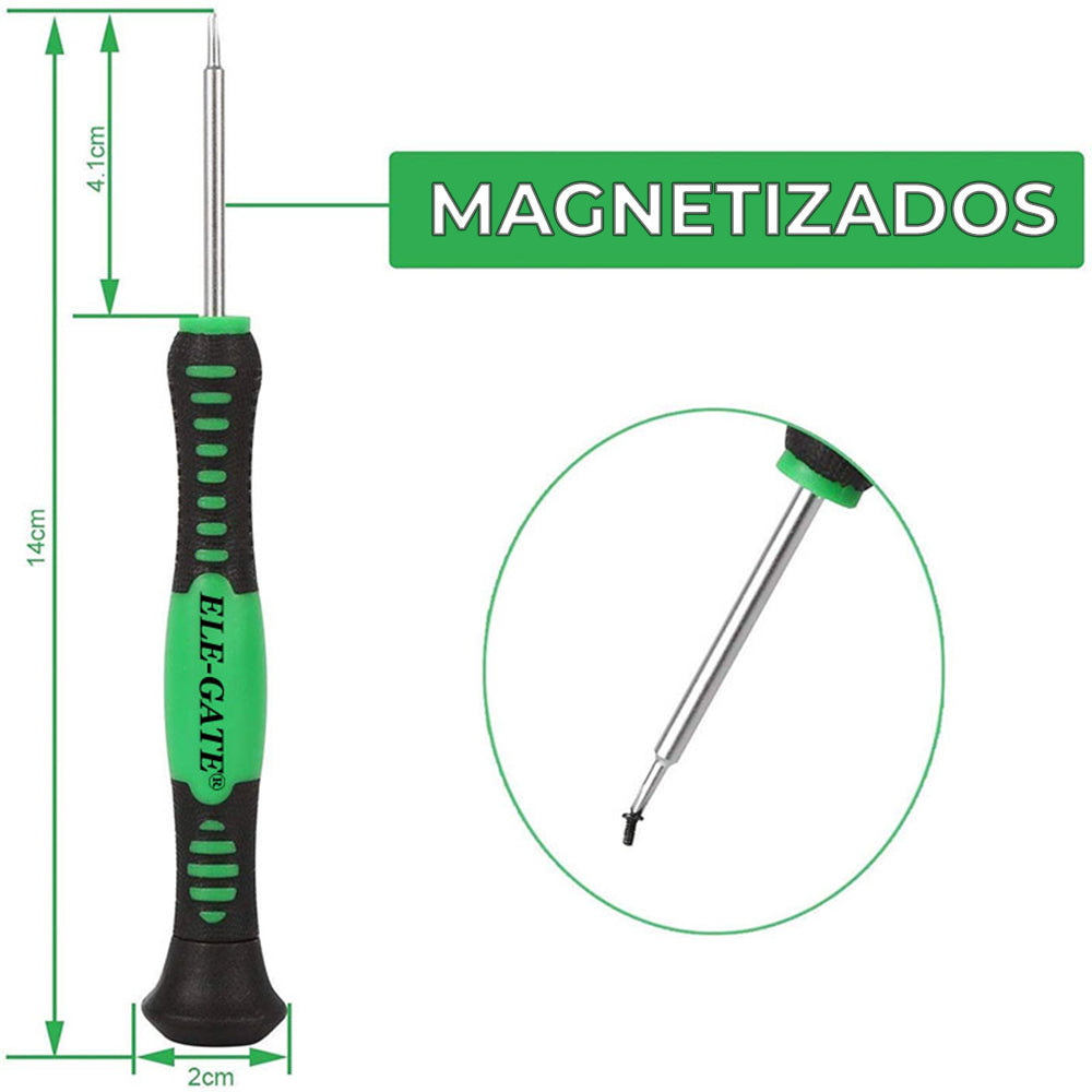 Kit de Reparación de Celulares con Desarmadores de Precisión – Herramientas Profesionales para Electrónica y Tablets