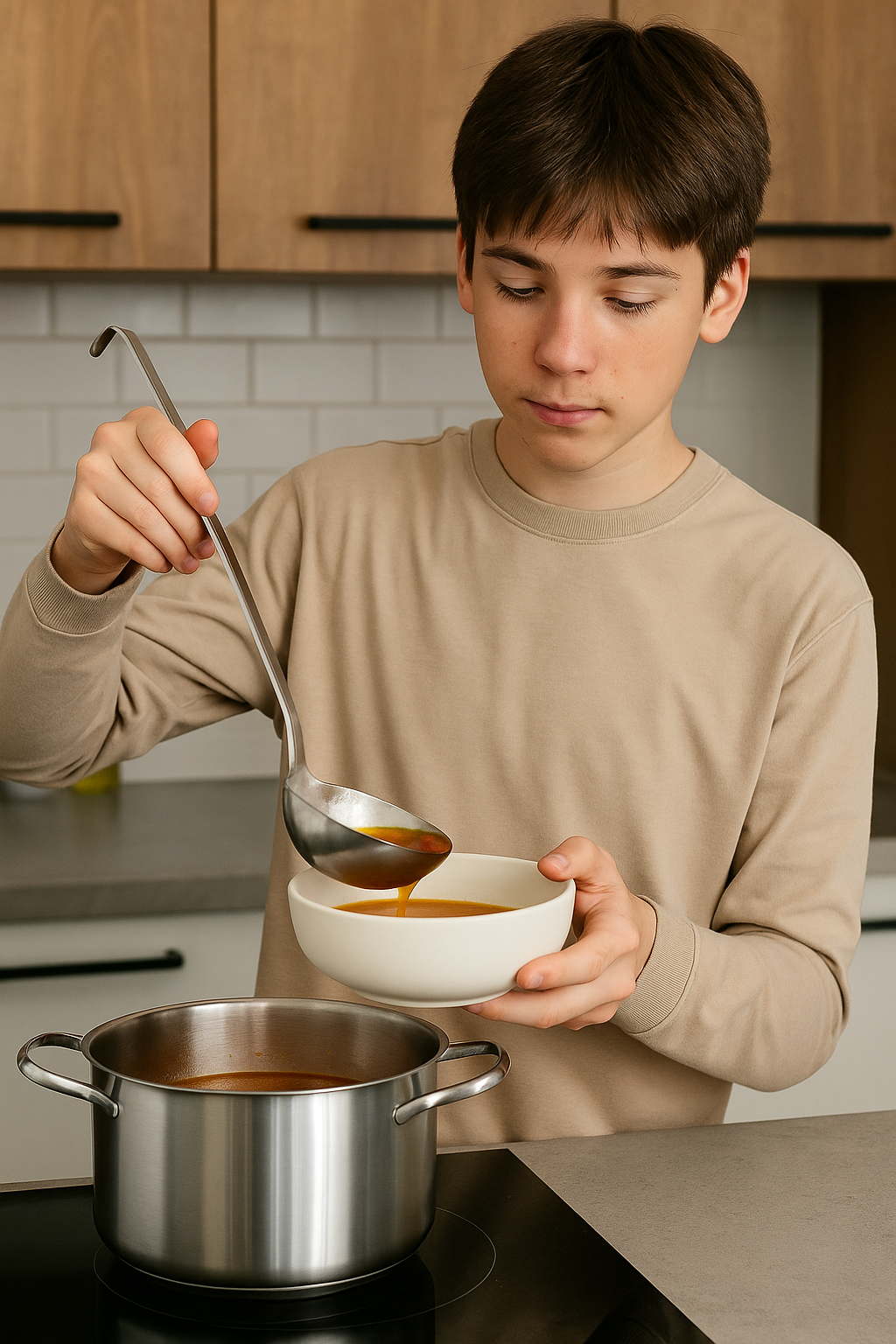Cucharón de Acero Inoxidable Lion Tools 2157 – Utensilio de Cocina Resistente y Duradero