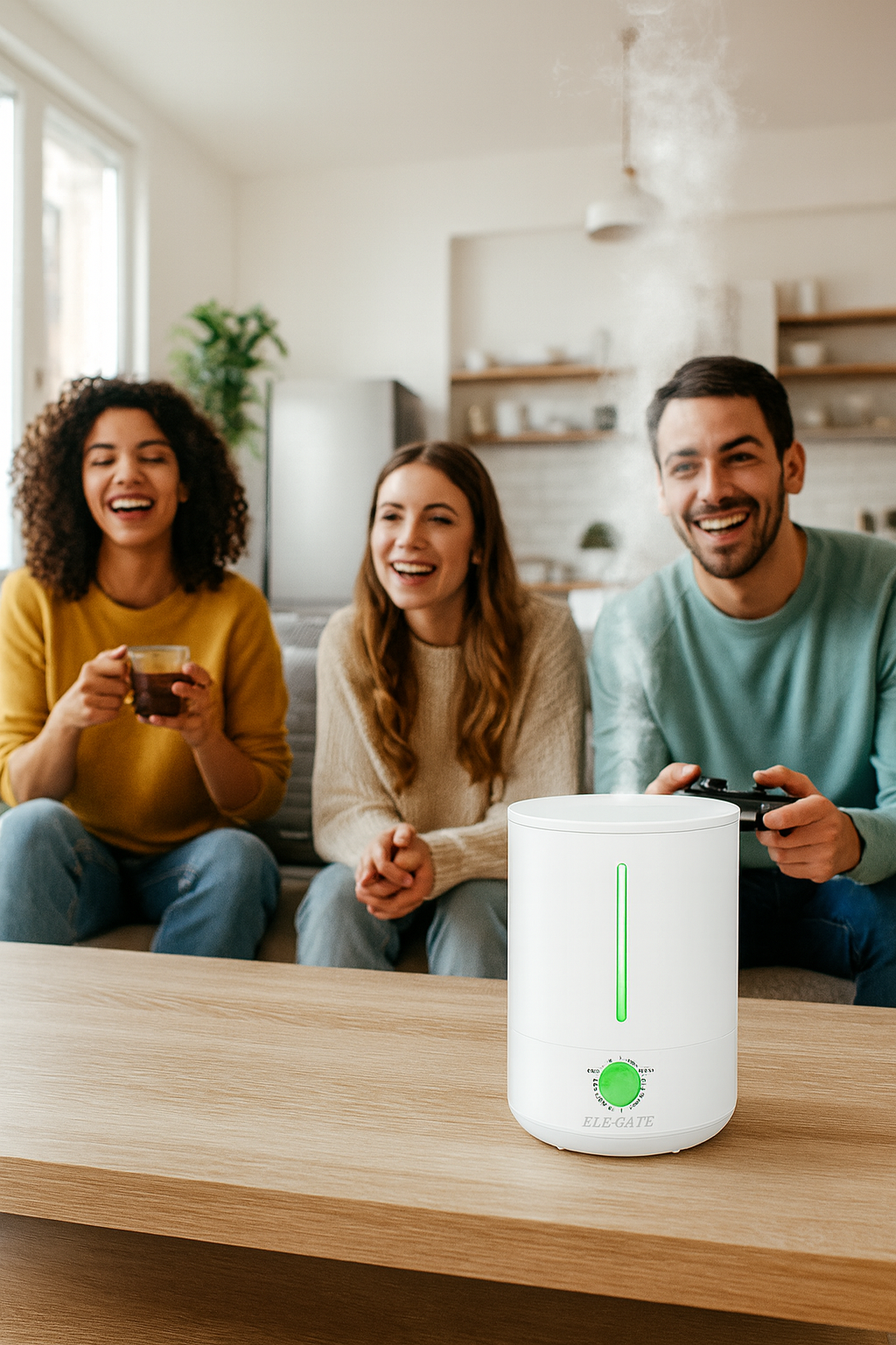 Humidificador Difusor 4L con Luz RGB – Silencioso y Purificador