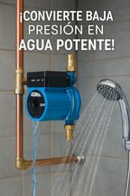 Presurizador Automático ADIR 1503 | 1/6 HP 140W | Solución Fácil a la Baja Presión de Agua en Casa