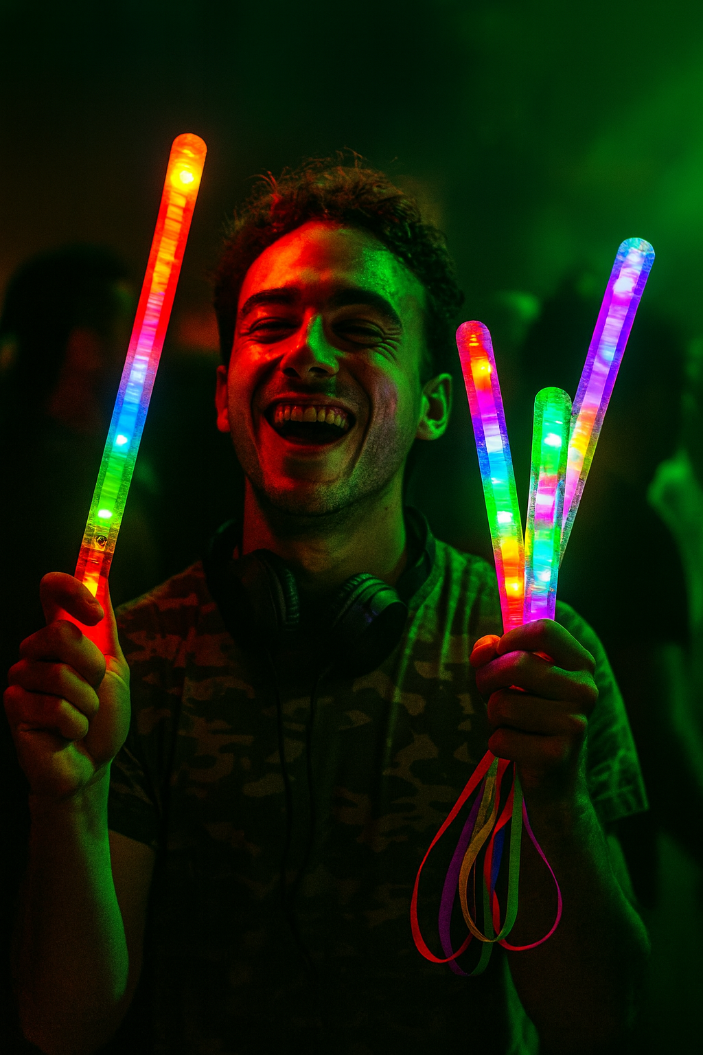 Bastón Luminoso LED Multicolor – Accesorio Divertido para Fiestas, Eventos, Desfiles y Conciertos