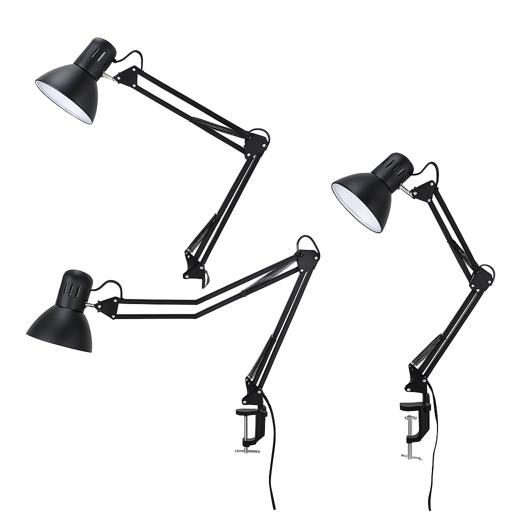 Luminario de Escritorio 4721 Adir – Brazo Flexible y Base Ajustable Negro