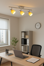 Luminario Decorativo de Techo con 3 Lámparas Base G9 – Iluminación Moderna y Elegante