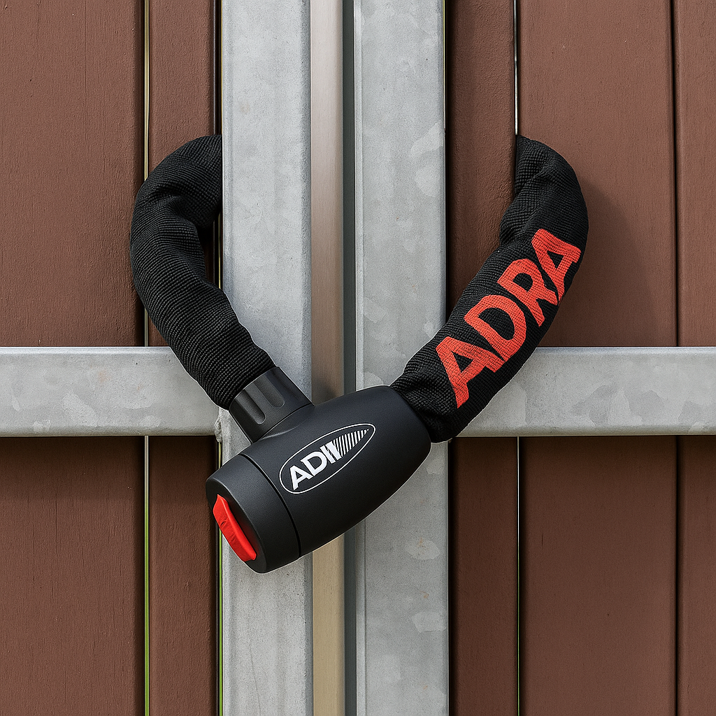 Candado Metálico con Cadena Forrada 90 cm Antirrobo – Seguridad para Bicicletas, Motos y Puertas