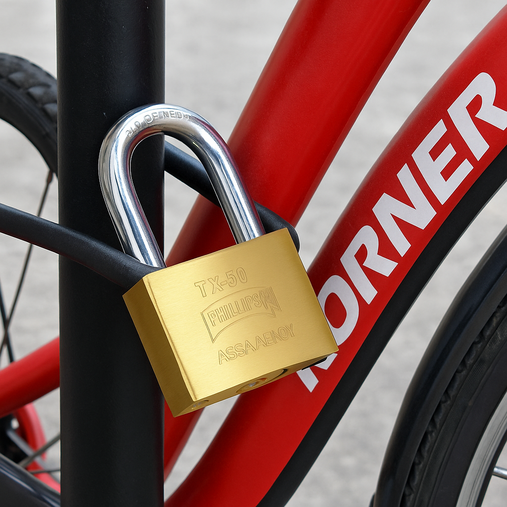 Candado de Latón Extra Seguridad 50mm – Resistente y Antirrobo para Puertas, Rejas y Cadenas