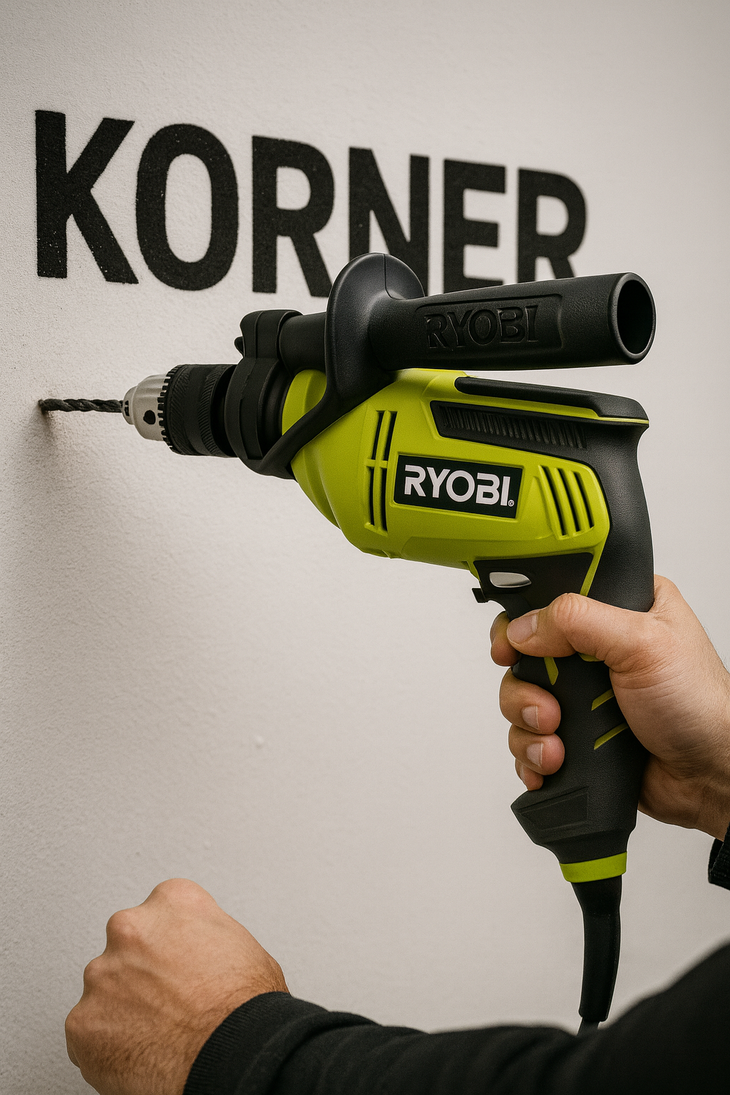 Ryobi HD420 Taladro de Martillo con Velocidad Variable 5A | Eléctrico con Cable para Concreto y Madera