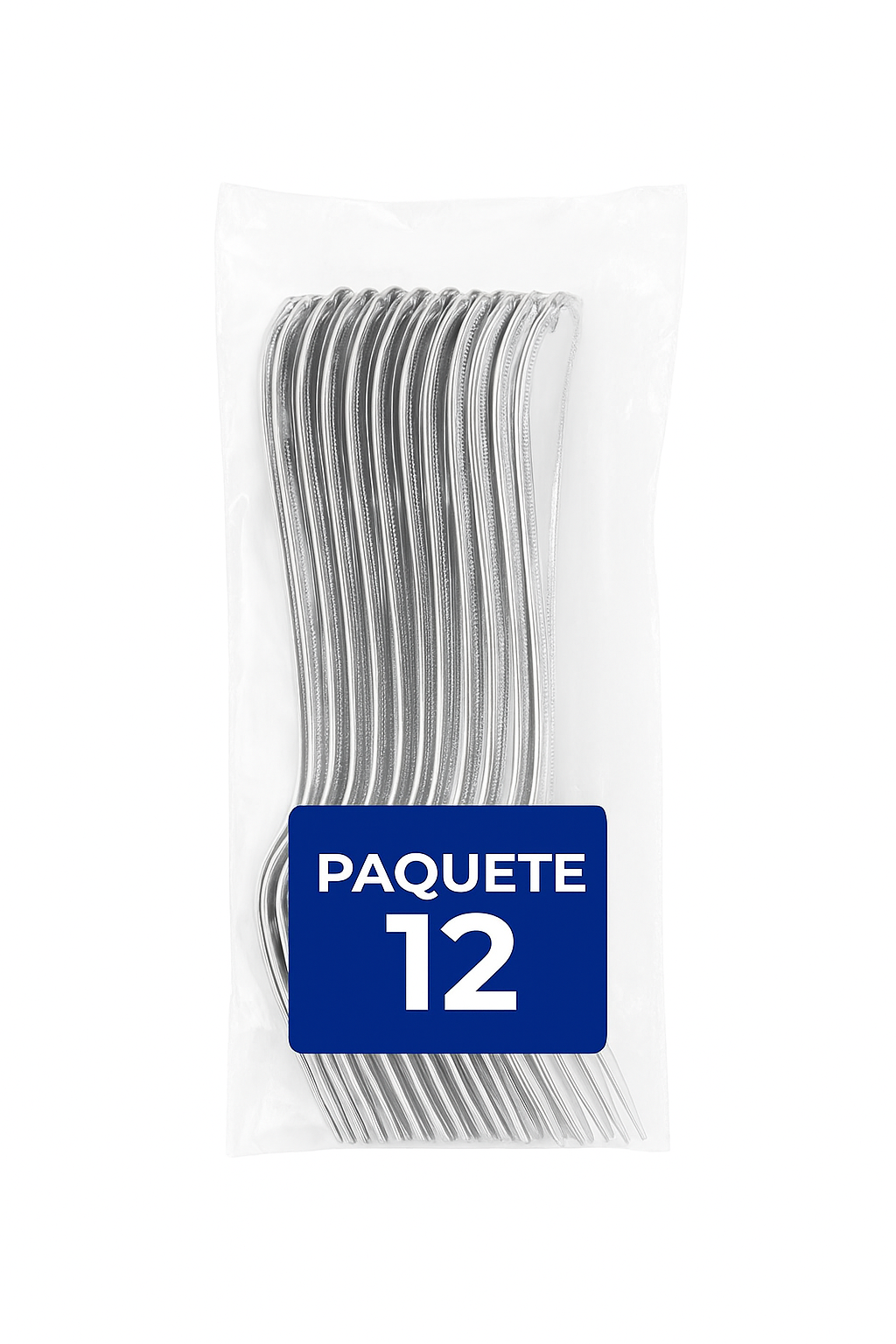 Tenedores de Acero Inoxidable 12 Piezas 2545 | Juego de Cubiertos Resistentes y Elegantes para Hogar o Restaurante